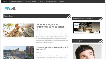 Page d'accueil du site : Buell.fr