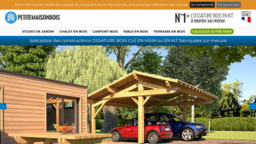 Page d'accueil du site : Petite Maison en Bois
