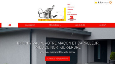 Page d'accueil du site : Thierry Valin