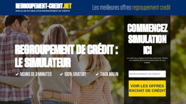 Page d'accueil du site : Regroupement de credit