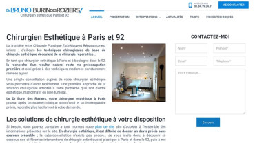 Page d'accueil du site : Dr Burin des Roziers