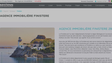Page d'accueil du site : Avis-Immobilier Concarneau