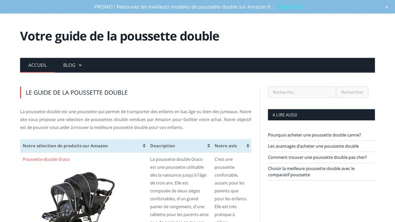 Poussette Double