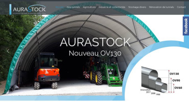 Page d'accueil du site : Aurastock