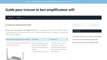 Page d'accueil du site : Amplificateur-wifi