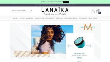 Page d'accueil du site : Lanaika