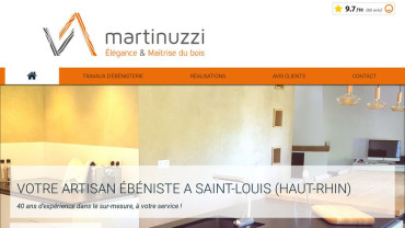 Page d'accueil du site : Martinuzzi